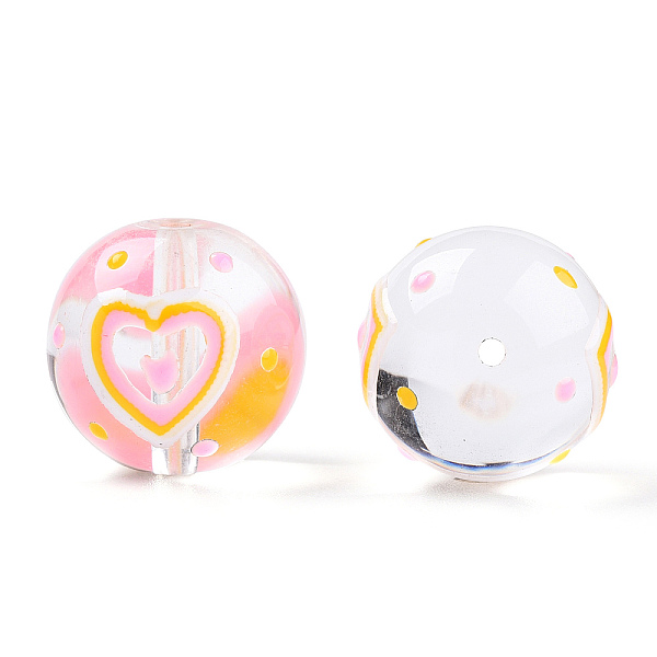 PandaHall Transparent Handmade Lampwork Beads, Round with Heart Pattern, Orange, 17x16x15mm, Hole: 1.8~2mm Lampwork Round Orange
PandaHall Transparent Handmade Lampwork Beads, Round with Heart Pattern, Orange, 17x16x15mm, Hole: 1.8~2mm Lampwork Round Orange