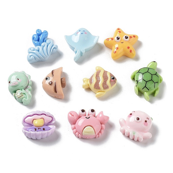 PandaHall Ocean Theme Opaque Resin Cabochons, Turtle & Crab & Starfish, Mixed Shapes, Mixed Color, 11.5~17x9.5~16.5x5.5~7mm Resin Mixed..., Multicolor
PandaHall Ocean Theme Opaque Resin Cabochons, Turtle & Crab & Starfish, Mixed Shapes, Mixed Color, 11.5~17x9.5~16.5x5.5~7mm Resin Mixed..., Multicolor