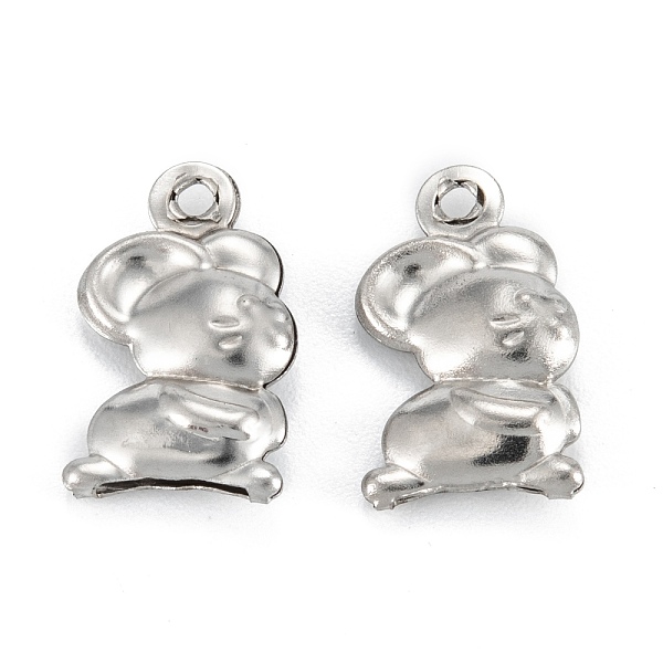 PandaHall 316 Surgical Stainless Steel Pendants, Mouse, Stainless Steel Color, 15x9x3mm, Hole: 1.2mm 316 Surgical Stainless Steel Mouse
PandaHall 316 Surgical Stainless Steel Pendants, Mouse, Stainless Steel Color, 15x9x3mm, Hole: 1.2mm 316 Surgical Stainless Steel Mouse
