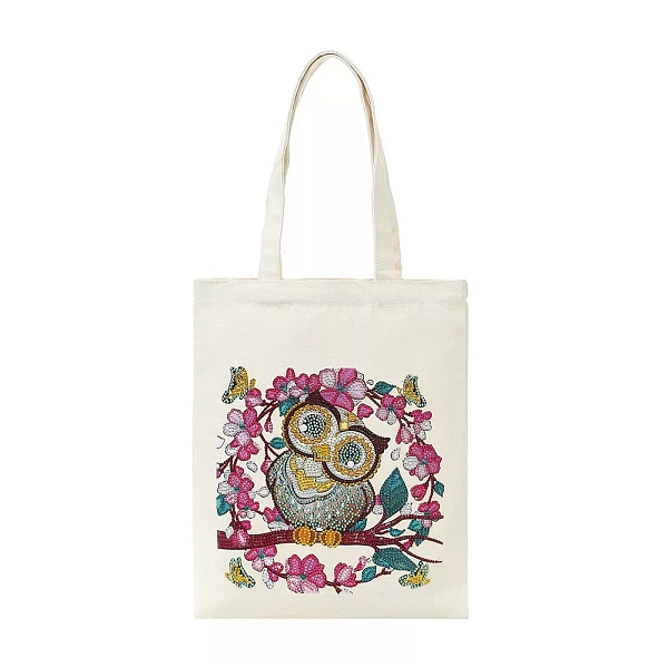 PandaHall DIY Diamond Painting Handbag Kits, Including Canvas Bag, Resin Rhinestones, Pen, Tray & Glue Clay, Owl, 350x280mm Cloth Owl Pink
PandaHall DIY Diamond Painting Handbag Kits, Including Canvas Bag, Resin Rhinestones, Pen, Tray & Glue Clay, Owl, 350x280mm Cloth Owl Pink
