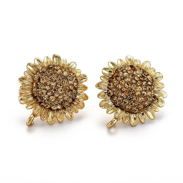 PandaHall Brass Dangle Stud Earrings, with Polymer Clay Rhinestone and Ear Nuts, Sunflower, Yellow, 23x20.5x5.5~6mm, Hole: 1.4mm, Pin: 0.7mm...
PandaHall Brass Dangle Stud Earrings, with Polymer Clay Rhinestone and Ear Nuts, Sunflower, Yellow, 23x20.5x5.5~6mm, Hole: 1.4mm, Pin: 0.7mm...