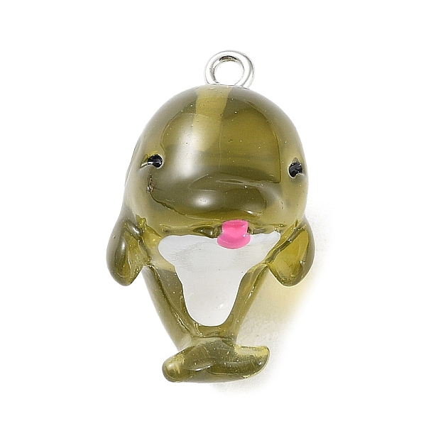 PandaHall Transparent Resin Sea Animal Pendants, Dolphin Charms with Platinum Plated Iron Loops, Olive, 26x19x16mm, Hole: 2mm Iron+Resin..., Green
PandaHall Transparent Resin Sea Animal Pendants, Dolphin Charms with Platinum Plated Iron Loops, Olive, 26x19x16mm, Hole: 2mm Iron+Resin..., Green