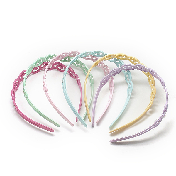 PandaHall Plastic Hair Bands, with Rhinestones, Vortex, Mixed Color, 115~120mm Plastic Multicolor
PandaHall Plastic Hair Bands, with Rhinestones, Vortex, Mixed Color, 115~120mm Plastic Multicolor
