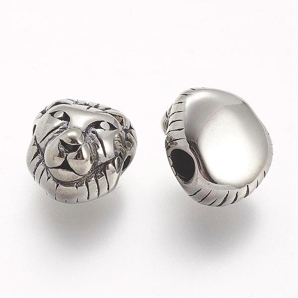 PandaHall 304 Stainless Steel Beads, Lion Head, Antique Silver, 12x11x8mm, Hole: 3mm 304 Stainless Steel Lion
PandaHall 304 Stainless Steel Beads, Lion Head, Antique Silver, 12x11x8mm, Hole: 3mm 304 Stainless Steel Lion