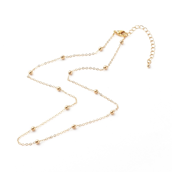 PandaHall Brass Satellite Chain Necklaces, with 304 Stainless Steel Lobster Claw Clasp, Golden, 17.91 inch(45.5cm) Brass
PandaHall Brass Satellite Chain Necklaces, with 304 Stainless Steel Lobster Claw Clasp, Golden, 17.91 inch(45.5cm) Brass