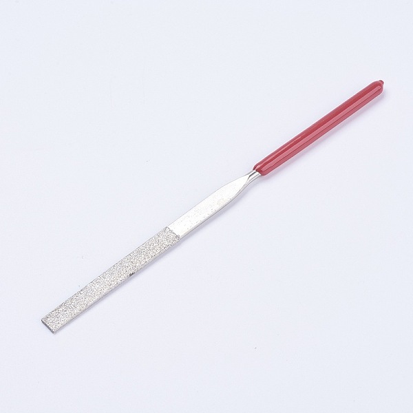 PandaHall Alloy Flat Diamond Files, Graining Burnishing Tools, Platinum, 140x3~6mm Alloy
PandaHall Alloy Flat Diamond Files, Graining Burnishing Tools, Platinum, 140x3~6mm Alloy