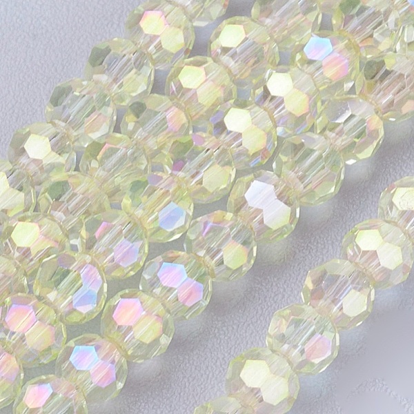 PandaHall Faceted(32 Facets) Round Electroplate AB Color Plated Glass Beads Strands, Beige, about 3mm in diameter, hole: 1mm Glass Round..., Yellow
PandaHall Faceted(32 Facets) Round Electroplate AB Color Plated Glass Beads Strands, Beige, about 3mm in diameter, hole: 1mm Glass Round..., Yellow