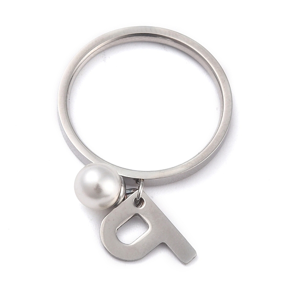 PandaHall Dual-use Items, 304 Stainless Steel Finger Rings or Pendants, with Plastic Round Beads, Stainless Steel Color, White, Letter.P, US...
PandaHall Dual-use Items, 304 Stainless Steel Finger Rings or Pendants, with Plastic Round Beads, Stainless Steel Color, White, Letter.P, US...