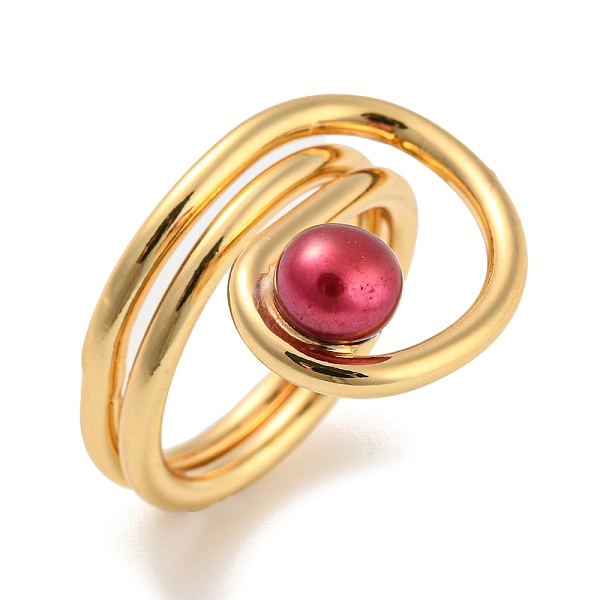 PandaHall Brass Wire Wrap Finger Ring, with Plastic Pearl Beaded, Long-Lasting Plated, Cadmium Free & Lead Free, Real 18K Gold Plated, US...
PandaHall Brass Wire Wrap Finger Ring, with Plastic Pearl Beaded, Long-Lasting Plated, Cadmium Free & Lead Free, Real 18K Gold Plated, US...