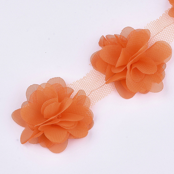 PandaHall Organza Flower Ribbon, Costume Accessories, For Party Wedding Decoration and Earring Making, Dark Orange, 50~60mm, about...
PandaHall Organza Flower Ribbon, Costume Accessories, For Party Wedding Decoration and Earring Making, Dark Orange, 50~60mm, about...