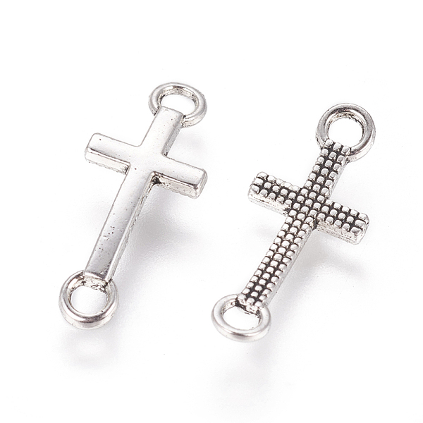 PandaHall Tibetan Style Alloy Links connectors, Sideways Cross, Cadmium Free & Lead Free, Antique Silver, 20x8x2mm, Hole: 2mm Alloy Cross
PandaHall Tibetan Style Alloy Links connectors, Sideways Cross, Cadmium Free & Lead Free, Antique Silver, 20x8x2mm, Hole: 2mm Alloy Cross