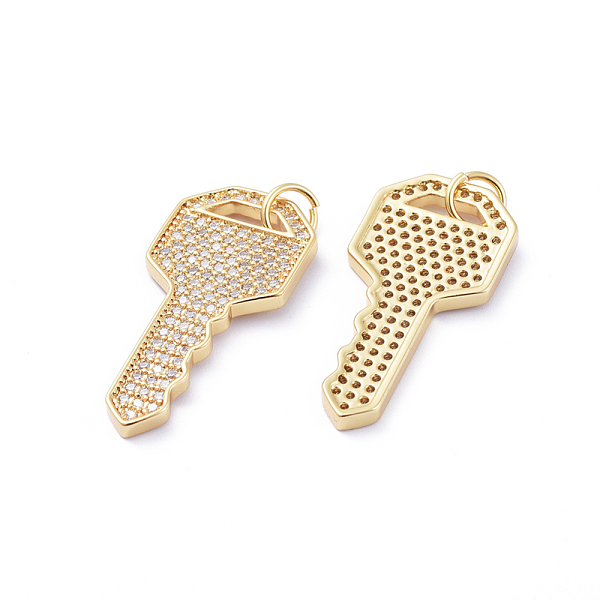 PandaHall Brass Micro Pave Cubic Zirconia Pendants, with Jump Rings, Long-Lasting Plated, Key, Clear, Golden, 31.5x14.5x2mm, Hole: 4mm...
PandaHall Brass Micro Pave Cubic Zirconia Pendants, with Jump Rings, Long-Lasting Plated, Key, Clear, Golden, 31.5x14.5x2mm, Hole: 4mm...