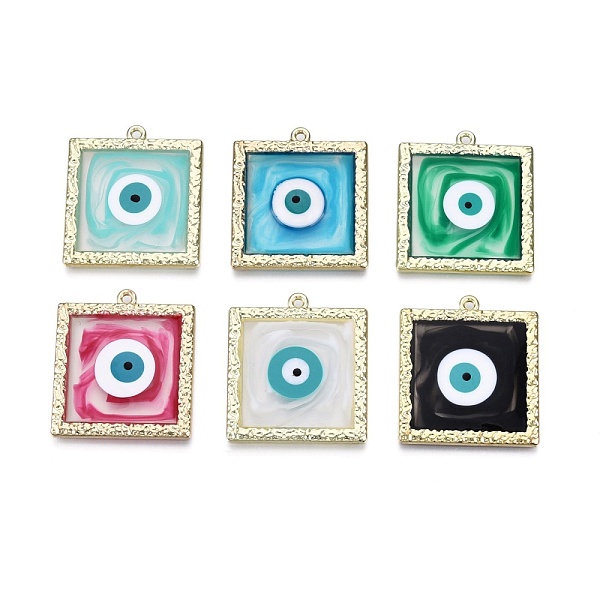 PandaHall Alloy Enamel Pendants, Golden, Square with Evil Eye, Mixed Color, 33x30x3mm, Hole: 1.6mm Alloy+Enamel Square Multicolor
PandaHall Alloy Enamel Pendants, Golden, Square with Evil Eye, Mixed Color, 33x30x3mm, Hole: 1.6mm Alloy+Enamel Square Multicolor