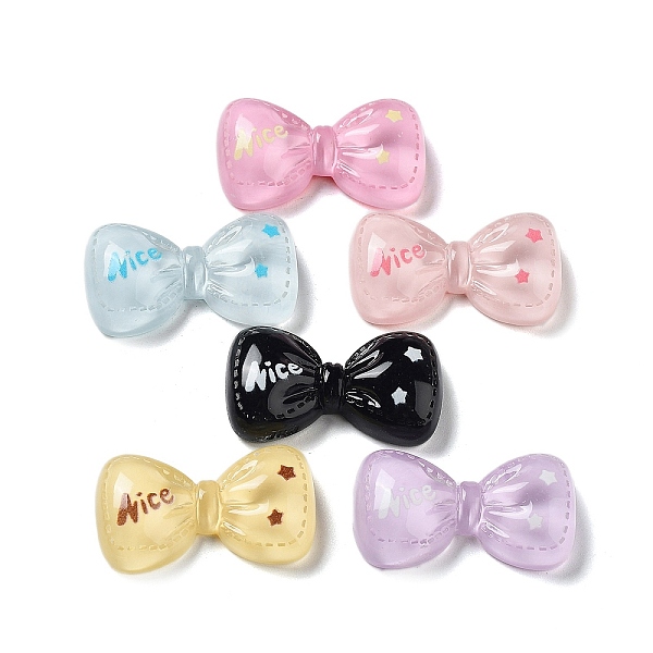 PandaHall Opaque Resin Cabochons, Bowknot with Word Nice, Mixed Color, 16x28x7mm Resin Bowknot Multicolor
PandaHall Opaque Resin Cabochons, Bowknot with Word Nice, Mixed Color, 16x28x7mm Resin Bowknot Multicolor