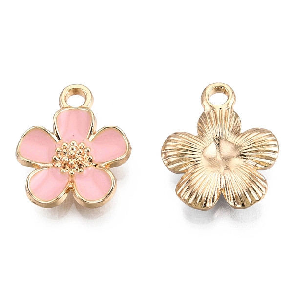 PandaHall Eco-Friendly Zinc Alloy Pendants, with Enamel, Cadmium Free & Nickel Free & Lead Free, 5- Petal Flower, Light Gold, Pink...
PandaHall Eco-Friendly Zinc Alloy Pendants, with Enamel, Cadmium Free & Nickel Free & Lead Free, 5- Petal Flower, Light Gold, Pink...
