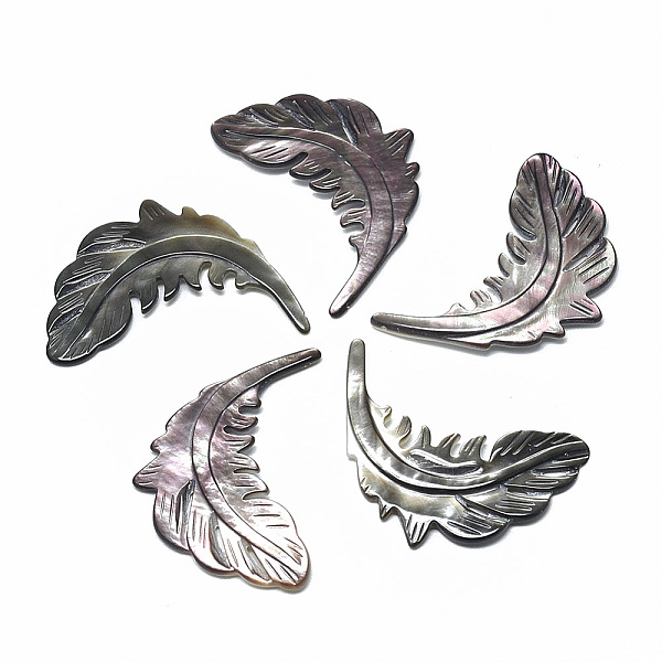 PandaHall Black Lip Shell Pendants, Leaf, 39x26x3mm, Hole: 0.7mm Black Lip Shell Leaf Black
PandaHall Black Lip Shell Pendants, Leaf, 39x26x3mm, Hole: 0.7mm Black Lip Shell Leaf Black