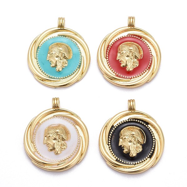 PandaHall Brass Enamel Pendants, Long-Lasting Plated, Lead Free & Cadmium Free, Flat Round with Human, Mixed Color, 23x20x3.5mm, Hole: 1.8mm..., Multicolor
PandaHall Brass Enamel Pendants, Long-Lasting Plated, Lead Free & Cadmium Free, Flat Round with Human, Mixed Color, 23x20x3.5mm, Hole: 1.8mm..., Multicolor