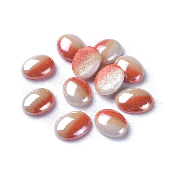 PandaHall Opaque Glass Cabochons, Stripe Pattern, Oval, Colorful, 10x8x3mm Glass Oval
PandaHall Opaque Glass Cabochons, Stripe Pattern, Oval, Colorful, 10x8x3mm Glass Oval
