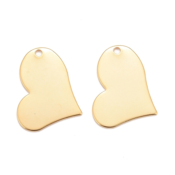 PandaHall 201 Stainless Steel Pendants, Heart, Real 24k Gold Plated, 19.5x26.5x0.9mm, Hole: 2mm 201 Stainless Steel Heart
PandaHall 201 Stainless Steel Pendants, Heart, Real 24k Gold Plated, 19.5x26.5x0.9mm, Hole: 2mm 201 Stainless Steel Heart