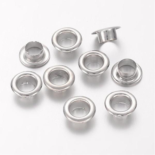PandaHall European Style Brass Eyelet Core, Grommet for Large Hole Beads, Platinum, 8.7x3.5mm, Hole: 4.8mm Brass Round
PandaHall European Style Brass Eyelet Core, Grommet for Large Hole Beads, Platinum, 8.7x3.5mm, Hole: 4.8mm Brass Round