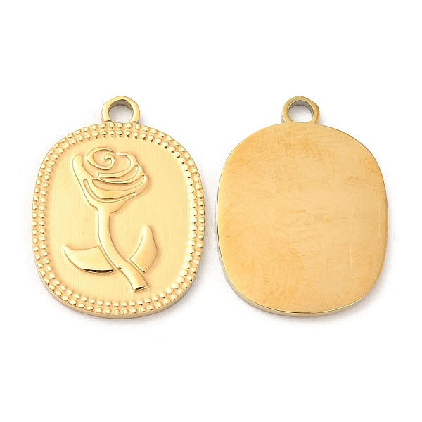 PandaHall Ion Plating(IP) 316L Surgical Stainless Steel Pendants, Oval with Rose Charm, Real 18K Gold Plated, 17.5x13x1mm, Hole: 1.2mm 316L...
PandaHall Ion Plating(IP) 316L Surgical Stainless Steel Pendants, Oval with Rose Charm, Real 18K Gold Plated, 17.5x13x1mm, Hole: 1.2mm 316L...