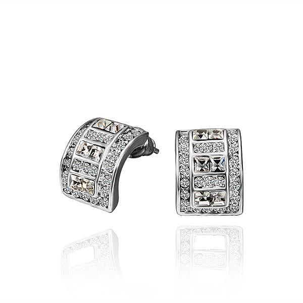 PandaHall Real Platinum Plated Tin Alloy Czech Rhinestone Pearl Ear Studs For Women, 12x9mm Rhinestone Clear
PandaHall Real Platinum Plated Tin Alloy Czech Rhinestone Pearl Ear Studs For Women, 12x9mm Rhinestone Clear