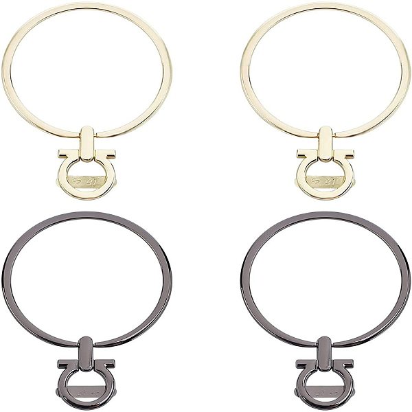 PandaHall 4Pcs 2 Colors Ring Alloy Bag Handle, Bag Replacement Accessories , Mixed Color, 14x10x0.95cm, Hole: 21.5x32.5mm, Inner Diameter...
PandaHall 4Pcs 2 Colors Ring Alloy Bag Handle, Bag Replacement Accessories , Mixed Color, 14x10x0.95cm, Hole: 21.5x32.5mm, Inner Diameter...