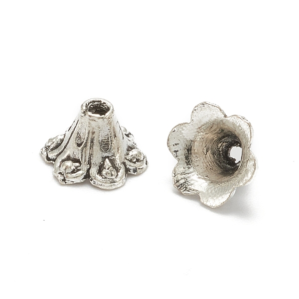 PandaHall Tibetan Style Alloy Flower Bell Filigree Bead Caps, Antique Silver, 6x8.5mm, Hole: 1mm & 3mm Alloy
PandaHall Tibetan Style Alloy Flower Bell Filigree Bead Caps, Antique Silver, 6x8.5mm, Hole: 1mm & 3mm Alloy