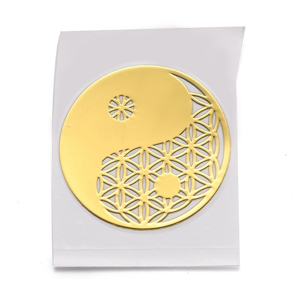 PandaHall Self Adhesive Brass Stickers, Scrapbooking Stickers, for Epoxy Resin Crafts, Tai Ji, Golden, 3.45x0.05cm Brass Others
PandaHall Self Adhesive Brass Stickers, Scrapbooking Stickers, for Epoxy Resin Crafts, Tai Ji, Golden, 3.45x0.05cm Brass Others