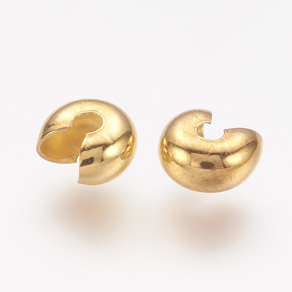 PandaHall Brass Crimp Beads Covers, Flat Round, Golden, 7mm In Diameter, Hole: 3x5mm Brass
PandaHall Brass Crimp Beads Covers, Flat Round, Golden, 7mm In Diameter, Hole: 3x5mm Brass