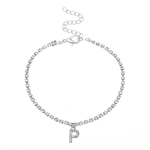 PandaHall Fashionable and Creative Rhinestone Anklet Bracelets, English Letter P Hip-hop Creative Beach Anklet for Women Alloy
PandaHall Fashionable and Creative Rhinestone Anklet Bracelets, English Letter P Hip-hop Creative Beach Anklet for Women Alloy