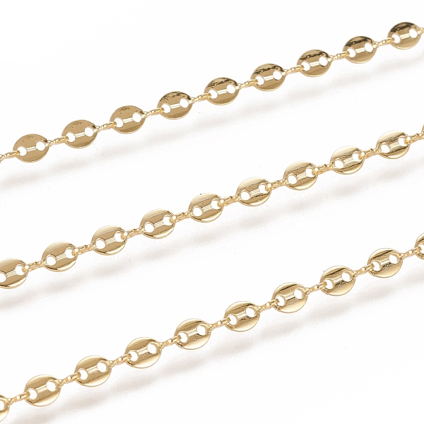 PandaHall 3.28 Feet Brass Link Chains, Coffee Bean Chains, Soldered, Long-Lasting Plated, Oval, Golden, 7x4x0.6mm Brass
PandaHall 3.28 Feet Brass Link Chains, Coffee Bean Chains, Soldered, Long-Lasting Plated, Oval, Golden, 7x4x0.6mm Brass