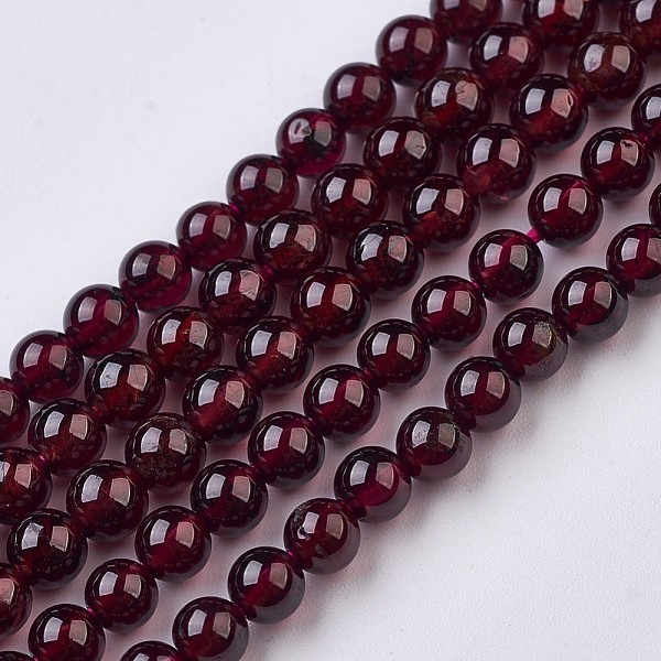 PandaHall Natural Garnet Beads Strands, Round, 4mm, Hole: 0.5mm, about 98pcs/strand, 15.5 inch(39.5cm) Garnet Round
PandaHall Natural Garnet Beads Strands, Round, 4mm, Hole: 0.5mm, about 98pcs/strand, 15.5 inch(39.5cm) Garnet Round