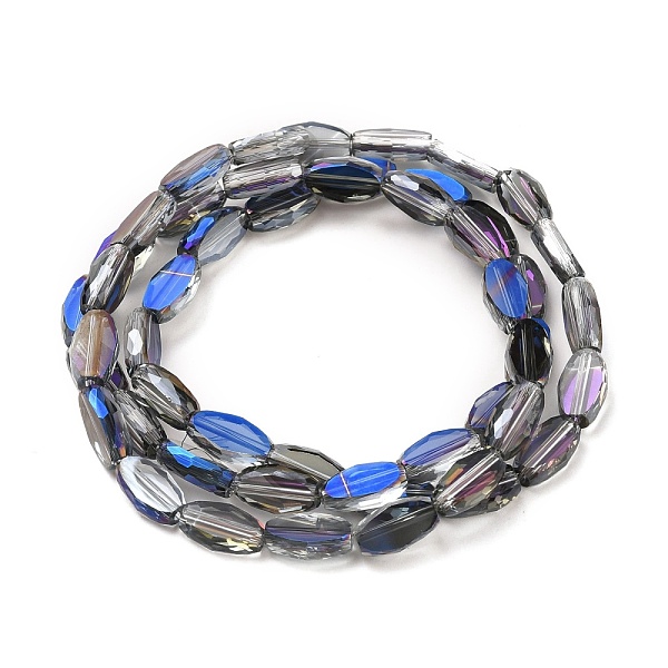 PandaHall Transparent Electroplate Glass Beads Strands, Faceted, Oval, Half Rainbow Plated, Royal Blue, 10.5x6x3mm, Hole: 1.2mm, about...
PandaHall Transparent Electroplate Glass Beads Strands, Faceted, Oval, Half Rainbow Plated, Royal Blue, 10.5x6x3mm, Hole: 1.2mm, about...