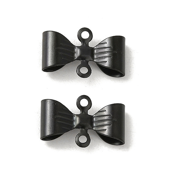 PandaHall 304 Stainless Steel Connector Charms, Bowknot, Black, 11.5x7.5x3mm, Hole: 1mm 304 Stainless Steel Bowknot
PandaHall 304 Stainless Steel Connector Charms, Bowknot, Black, 11.5x7.5x3mm, Hole: 1mm 304 Stainless Steel Bowknot