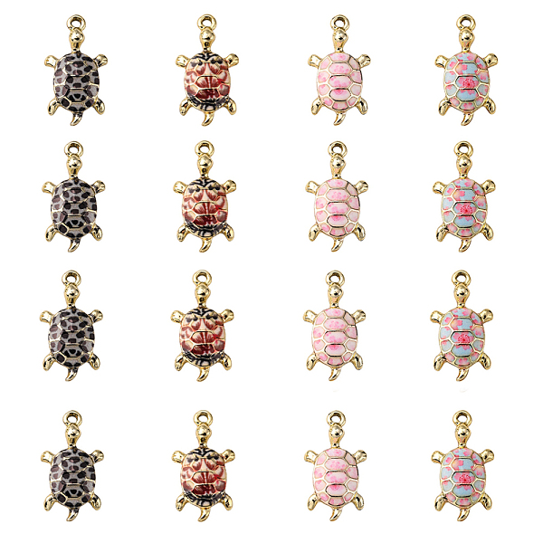 PandaHall 20Pcs 4 Colors Alloy Enamel Pendants, Light Gold, Trutle, Mixed Color, 24.5x14x4mm, Hole: 1.4mm, 5pcs/color Alloy+Enamel Tortoise..., Multicolor
PandaHall 20Pcs 4 Colors Alloy Enamel Pendants, Light Gold, Trutle, Mixed Color, 24.5x14x4mm, Hole: 1.4mm, 5pcs/color Alloy+Enamel Tortoise..., Multicolor