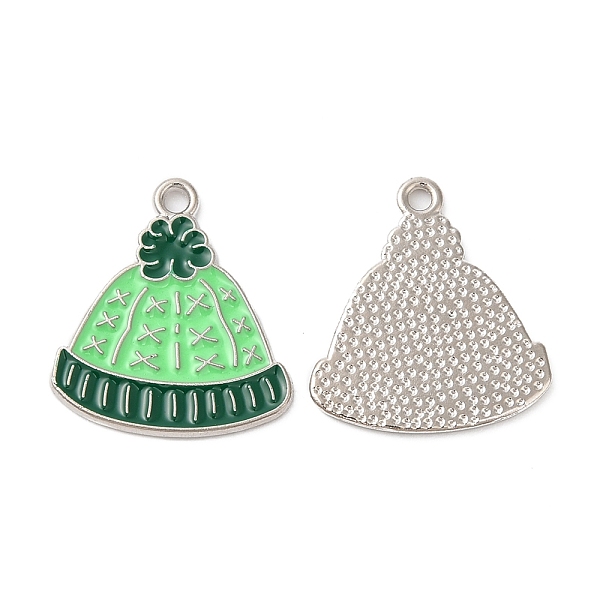 PandaHall Christmas Alloy Enamel Pendants, Platinum, Hat, 17.5x16x1mm, Hole: 1.5mm Alloy+Enamel Hat Green
PandaHall Christmas Alloy Enamel Pendants, Platinum, Hat, 17.5x16x1mm, Hole: 1.5mm Alloy+Enamel Hat Green