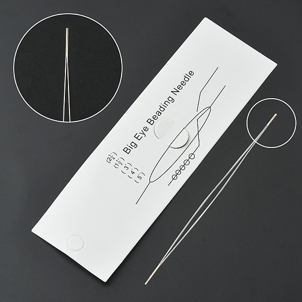 PandaHall Stainless Steel Collapsible Big Eye Beading Needles, Seed Bead Needle, Beading Embroidery Needles for Jewelry Making, Stainless...
PandaHall Stainless Steel Collapsible Big Eye Beading Needles, Seed Bead Needle, Beading Embroidery Needles for Jewelry Making, Stainless...