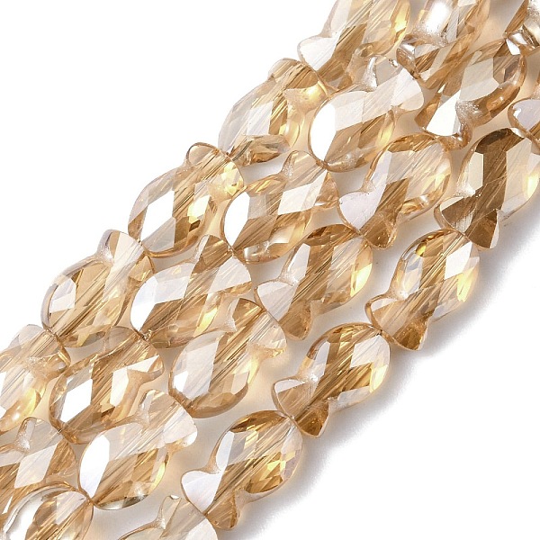 PandaHall Transparent Electroplate Glass Beads Strands, Pearl Luster Plated, Faceted, Fish, Goldenrod, 10.5x6x5mm, Hole: 1.4mm, about..., Orange
PandaHall Transparent Electroplate Glass Beads Strands, Pearl Luster Plated, Faceted, Fish, Goldenrod, 10.5x6x5mm, Hole: 1.4mm, about..., Orange