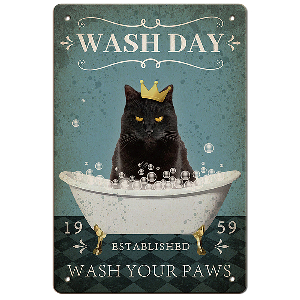 PandaHall GLOBLELAND Cats Bath Vintage Metal Tin Sign Plaque Poster Retro Wash Day Metal Wall Decorative Tin Signs 8×12inch for Home Kitchen...
PandaHall GLOBLELAND Cats Bath Vintage Metal Tin Sign Plaque Poster Retro Wash Day Metal Wall Decorative Tin Signs 8×12inch for Home Kitchen...