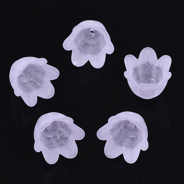 PandaHall Transparent Acrylic Bead Caps, Frosted, Flower, 6-Petal, Lilac, 8x10.5x10.5mm, Hole: 1.4mm Acrylic Purple
PandaHall Transparent Acrylic Bead Caps, Frosted, Flower, 6-Petal, Lilac, 8x10.5x10.5mm, Hole: 1.4mm Acrylic Purple