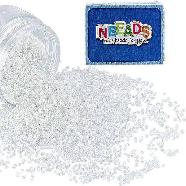 PandaHall 12/0 Glass Seed Beads, Ceylon, Round, White, 2mm, Hole: 1mm, 120g/box Glass White
PandaHall 12/0 Glass Seed Beads, Ceylon, Round, White, 2mm, Hole: 1mm, 120g/box Glass White