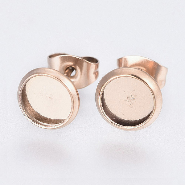 PandaHall Ion Plating(IP) 304 Stainless Steel Stud Earrings Findings, Flat Round, Rose Gold, Tray: 10mm, Pin: 0.9mm 304 Stainless Steel Flat...
PandaHall Ion Plating(IP) 304 Stainless Steel Stud Earrings Findings, Flat Round, Rose Gold, Tray: 10mm, Pin: 0.9mm 304 Stainless Steel Flat...