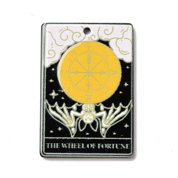PandaHall Printed Acrylic Pendants, Rectangle with Tarot Pattern, The Wheel of Fortune X, 39.5x27x2mm, Hole: 1.8mm Acrylic Tarot Orange
PandaHall Printed Acrylic Pendants, Rectangle with Tarot Pattern, The Wheel of Fortune X, 39.5x27x2mm, Hole: 1.8mm Acrylic Tarot Orange