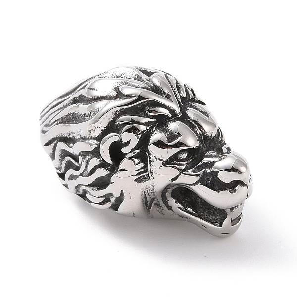 PandaHall 304 Stainless Steel Cord Ends, Manual Polishing, Kylin, Antique Silver, 31.5x16x17.5mm, Mouthhole: 4x6mm, Inner Diameter: 8x8.5mm...
PandaHall 304 Stainless Steel Cord Ends, Manual Polishing, Kylin, Antique Silver, 31.5x16x17.5mm, Mouthhole: 4x6mm, Inner Diameter: 8x8.5mm...