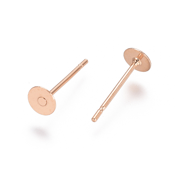 PandaHall 304 Stainless Steel Stud Earring Findings, Flat Pad Earring Post, Rose Gold, 12x4mm, Pin: 0.7mm 304 Stainless Steel Flat
PandaHall 304 Stainless Steel Stud Earring Findings, Flat Pad Earring Post, Rose Gold, 12x4mm, Pin: 0.7mm 304 Stainless Steel Flat