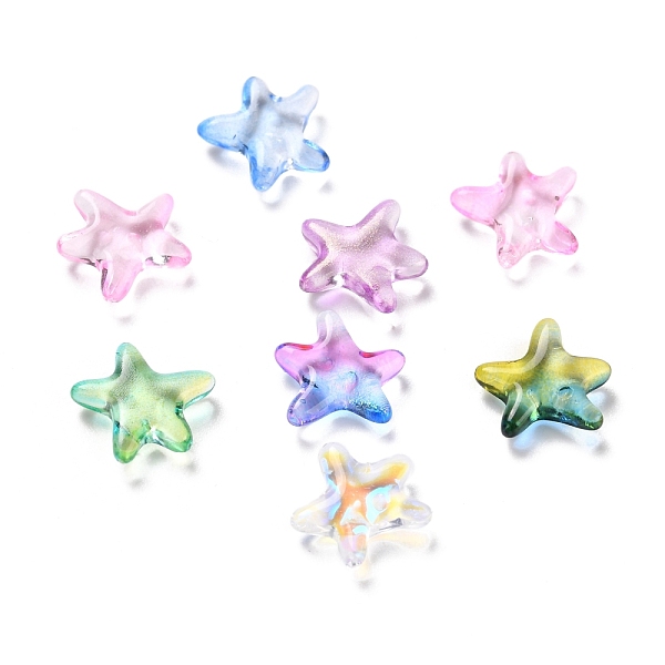 PandaHall Electroplate Transparent Glass Charms, Starfish, Mixed Color, 10x10x3mm Glass Starfish Multicolor
PandaHall Electroplate Transparent Glass Charms, Starfish, Mixed Color, 10x10x3mm Glass Starfish Multicolor