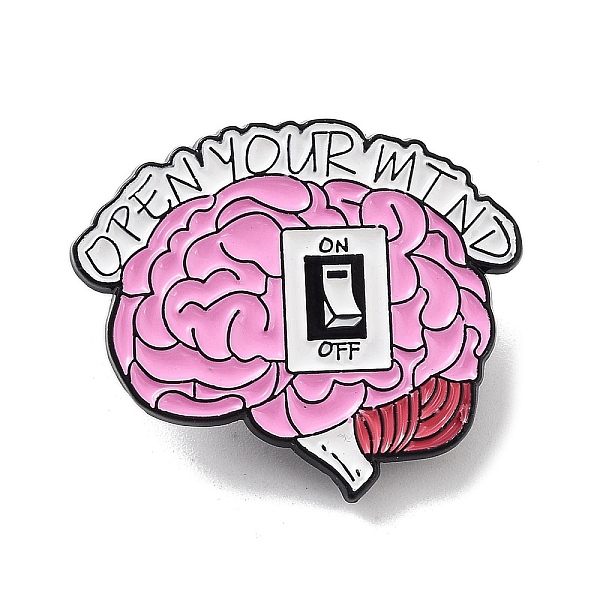 PandaHall Open Your Mind Brain Alloy Enamel Pin Broochs, for Backpack Clothes, Violet, 26x30x1.4mm Alloy+Enamel Body Purple
PandaHall Open Your Mind Brain Alloy Enamel Pin Broochs, for Backpack Clothes, Violet, 26x30x1.4mm Alloy+Enamel Body Purple
