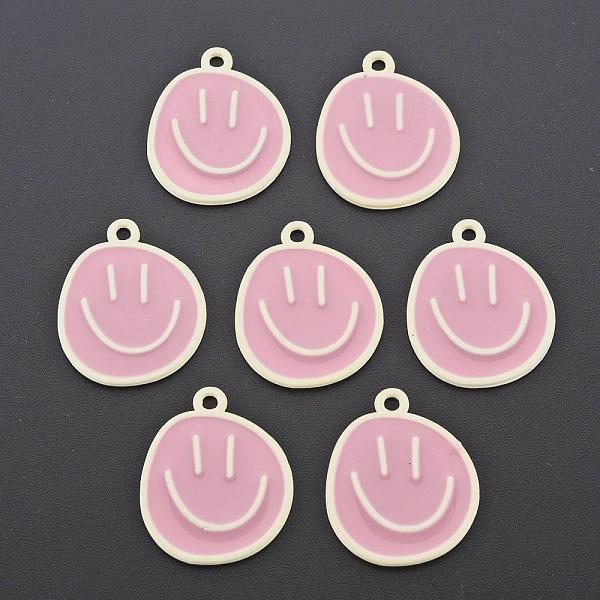 PandaHall Spray Painted Alloy Pendants, Cadmium Free & Lead Free, with Pink Enamel, Smiling Face, Light Goldenrod Yellow, 24x20x1mm, Hole..., White
PandaHall Spray Painted Alloy Pendants, Cadmium Free & Lead Free, with Pink Enamel, Smiling Face, Light Goldenrod Yellow, 24x20x1mm, Hole..., White