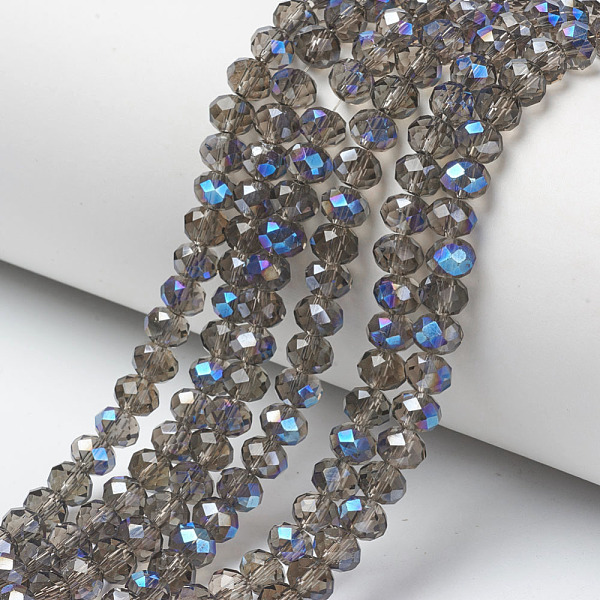 PandaHall Electroplate Glass Beads Strands, Half Plated, Blue Plated, Faceted, Rondelle, Coffee, 4x3mm, Hole: 0.4mm, about 123~127pcs/strand..., Brown
PandaHall Electroplate Glass Beads Strands, Half Plated, Blue Plated, Faceted, Rondelle, Coffee, 4x3mm, Hole: 0.4mm, about 123~127pcs/strand..., Brown